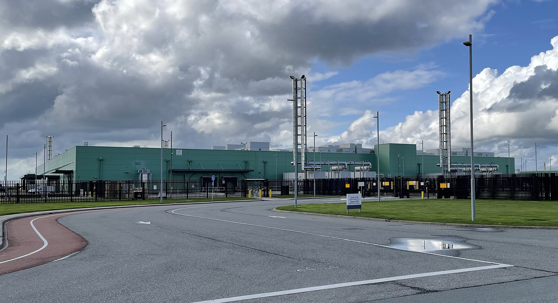 Microsoft data center buildings in Middenmeer, the Netherlands